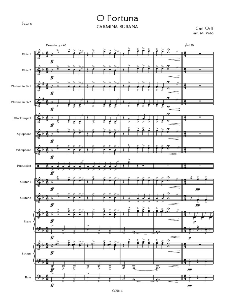 Carmina Burana O Fortuna PDF | PDF | Phonétique