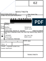 Air Waybill - JT Express - 1 1