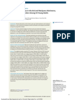 Assessment of Changes in Alcohol and Marijuana Abstinence, Co-Use, and Use Disorders Among US Young Adults From 2002 to 2018