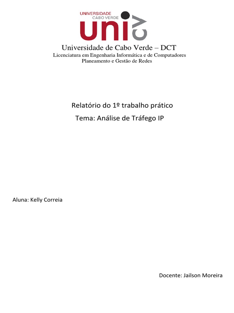 Análise de Tráfego IP em Redes | PDF | Porta (rede de computadores ...