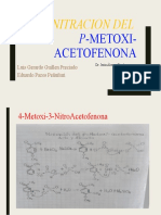 Nitración p-metoxi-acetofenona