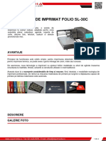 Masina de Imprimat Folio SL 30c Z Spot Media SRL PDF