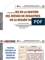 5.- Avances en la Gestión de Riesgo de Desastres en la Región Tacna- Lic. Jessica Huayllani Gutierrez - COER TACNA.pdf