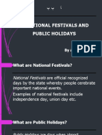 1.3. National Festivals and Public Holidays
