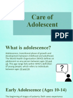 Care of Adolescent