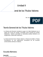 Unidad II - Teoria General de Los Títulos Valores