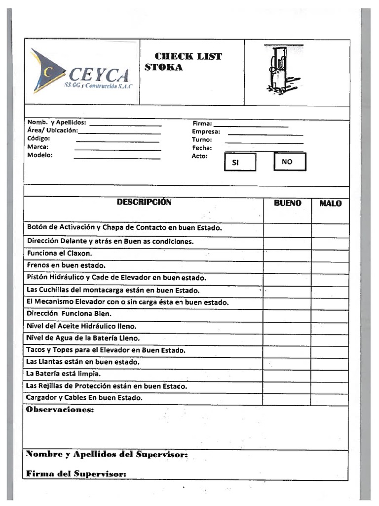Check List de Stoka PDF | PDF