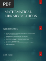 Mthematical Library Methods