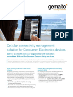 Cellular Connectivity Management Solution For Consumer Electronics Devices