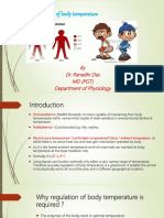 REGULATION of Body Temperature: by Dr. Ranadhi Das MD (PGT) Department of Physiology