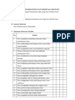 Instrumen Penelitian Observasi Checklist