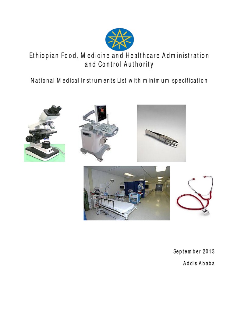 National Medical Instruments List With Minimum Specification 2013 PDF
