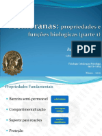 Aula 01 e 02. Membranas Biologicas pt1 e pt2 (PLE) (2020)