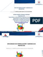 Módulo 2. Formulacion Proyectos de Inversion - Administrativo