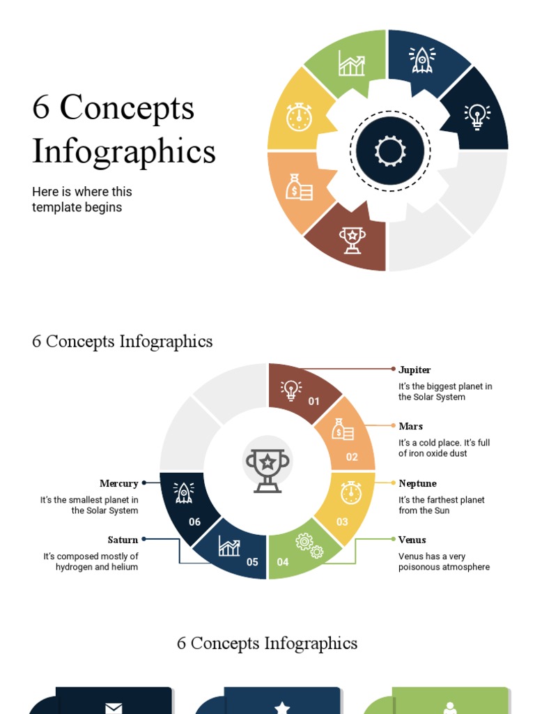 6 Concepts Infographics by Slidesgo | PDF | Planets | Saturn