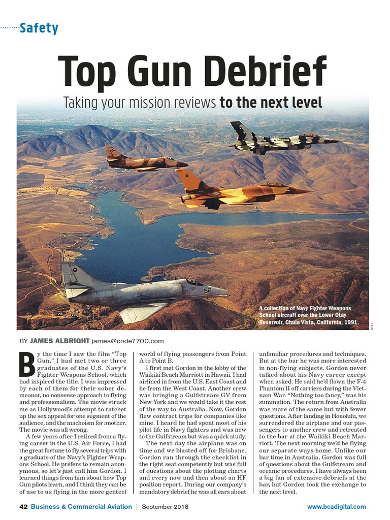 Top Gun Debrief Taking Your Mission Reviews To The Next Level Pdf