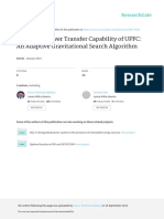 Maximum Power Transfer Capability of UPFC: An Adaptive Gravitational Search Algorithm