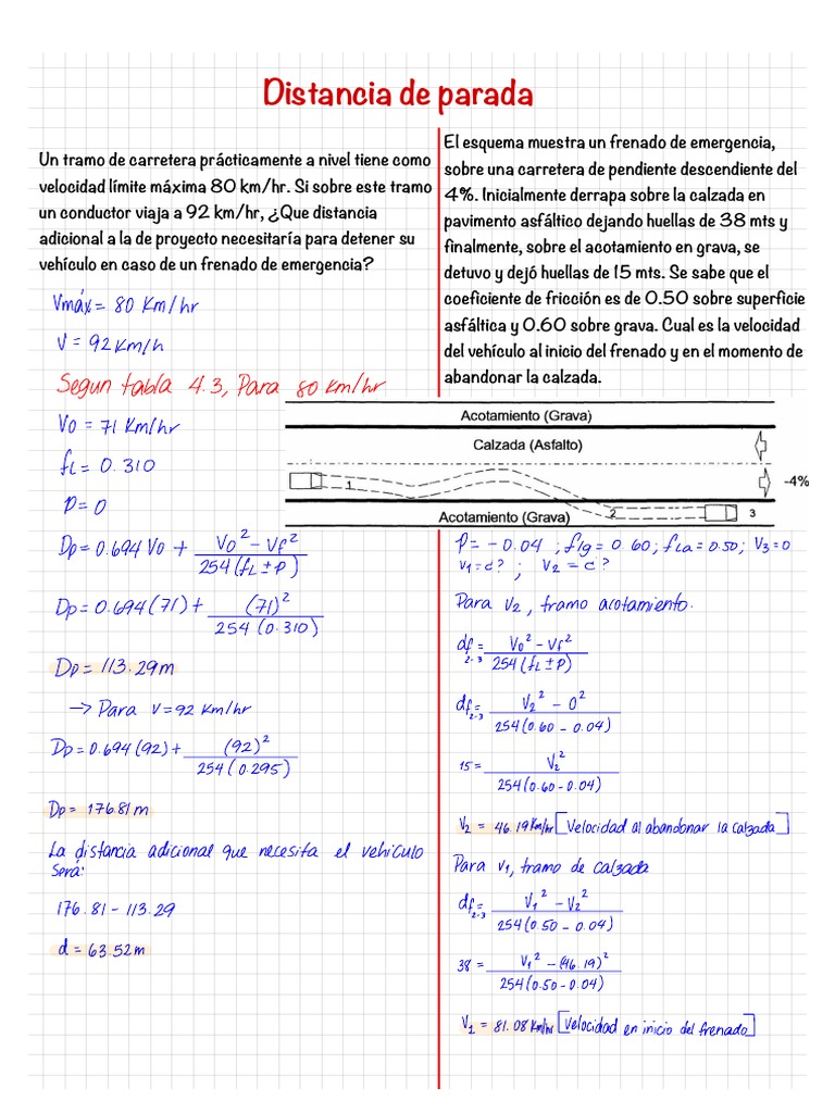 Distancia de Parada: Sokmlhr | PDF | Masa | Física Aplicada e ...