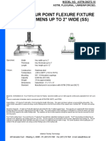 12" Span, Four Point Flexure Fixture For Specimens Up To 2" Wide (SS)