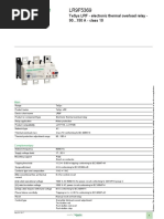 Product Data Sheet: Tesys LRF - Electronic Thermal Overload Relay - 90... 150 A - Class 10