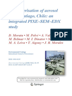 Characterisation of aerosol from Santiago, Chile using integrated PIXE-SEM-EDX study
