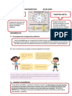 Actividad: Semana 22 Matemáticas 03-09-2020 Nuestra Meta