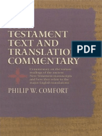 Philip W. Comfort - New Testament Text and Translation Commentary (2008, Tyndale House Publishers) PDF