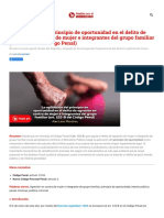 Principio de Oportunidad en Violencia Familiar