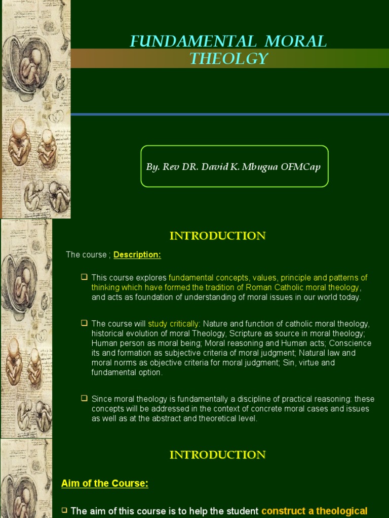 Introduction to Catholic Moral Theology | PDF | Utilitarianism | Christian Ethics