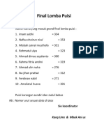 Final Lomba Puisi