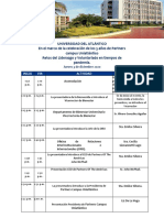 Agenda Evento 5 Años PCUA