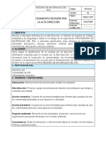 Documento - Procedimiento Revision Por La Direccion