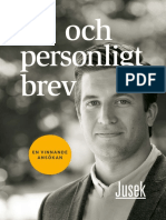 Master Design Jusek CV Och Personligt Brev 2018 10 17 PDF