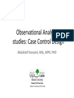 Observational Analytical Studies: Case Control Design: Abdullatif Husseini, MSC, MPH, PHD