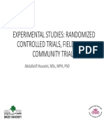 Experimental Studies: Randomized Controlled Trials, Field Trials, Community Trials