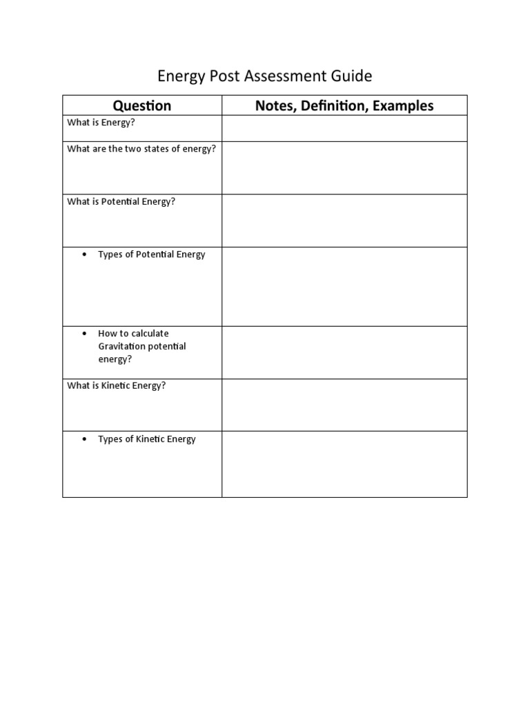 Energy Assessment Guide: Types & Calculations | PDF | Self-Improvement