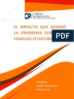 El Impacto Que Generó La Pandemia Sobre Las Familias Ecuatorianas
