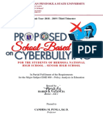 Proposed School-Based Policy On Cyberbullying - Hermosa NHS (Senior HS) PDF