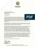 Jimmy Patronis Letter To CDC