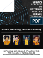 General Concepts and Historical Events in Science, Technolog Y, A N D