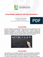 Ecuaciones Lineales Con Una Incognita PDF