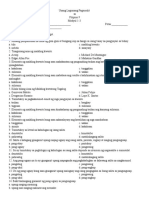 First Summative Test Filipino 9 With Answer Key