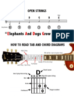 Open Strings, TAB, Chord Diagrams (How To)