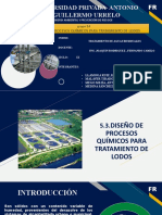 Grupo 04 5.3 Diseño de Proceos Quimicos para Tratamiento de Lodos Kelly