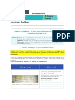 FICHA DE REFEXION - Matematica PDF