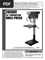 Drill Press Safety and Operation Manual | PDF | Electrical Connector ...