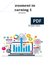 Prof Ed 6 Assessment in Learning 1 PDF