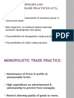 MRTP (Monopolies and Restrictive Trade Practices Act by AShutosh Kumar Singh, LPU