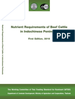 Nutrient Requirements of Beef Cattle in Indochinese Peninsula