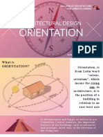 Architectural Design 1 - Lecture 17 - Orientation